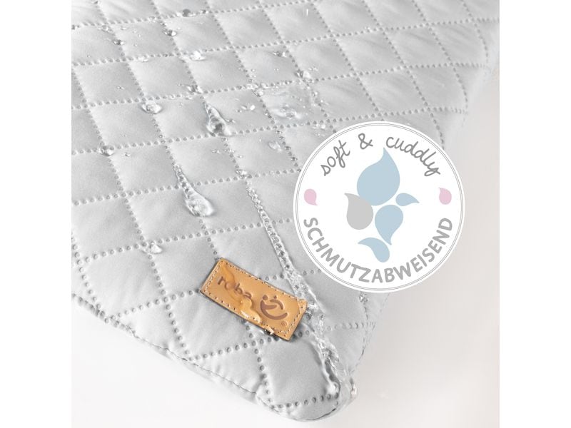 roba Wickelplatte inkl. Auflage Weiss 49 x 82 cm Wickelplatte zum Aufsetzen auf Baby- & Kinderbetten