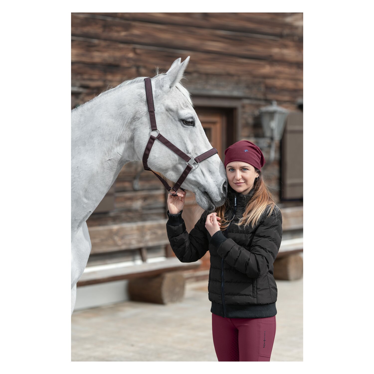 black forest Jersey-Beanie  - dark berry - Einheitsgröße