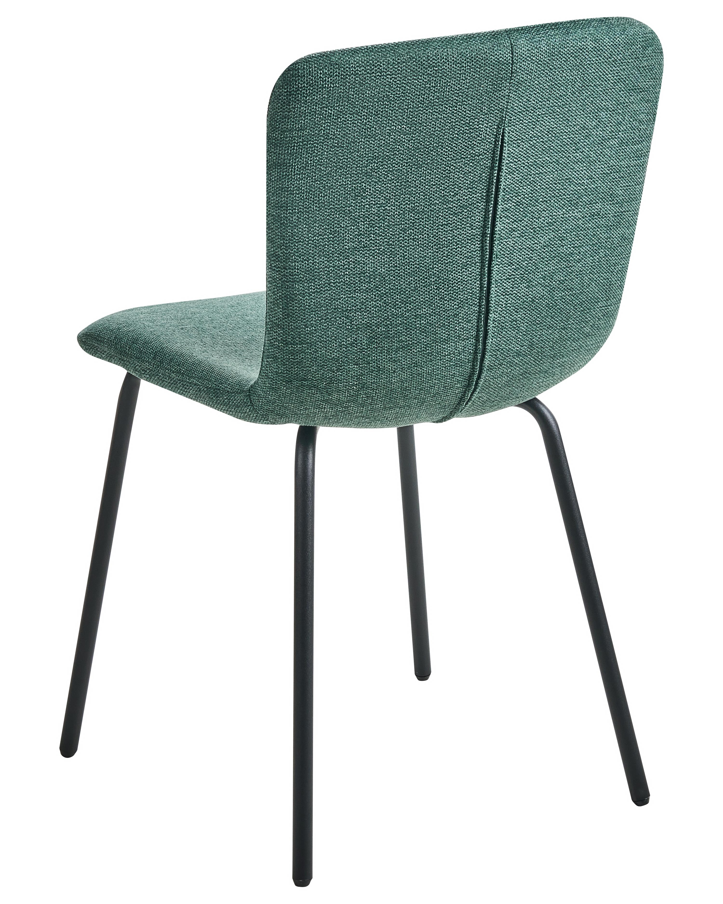 Set van 4 eetkamerstoelen CALDWELL Stof Groen