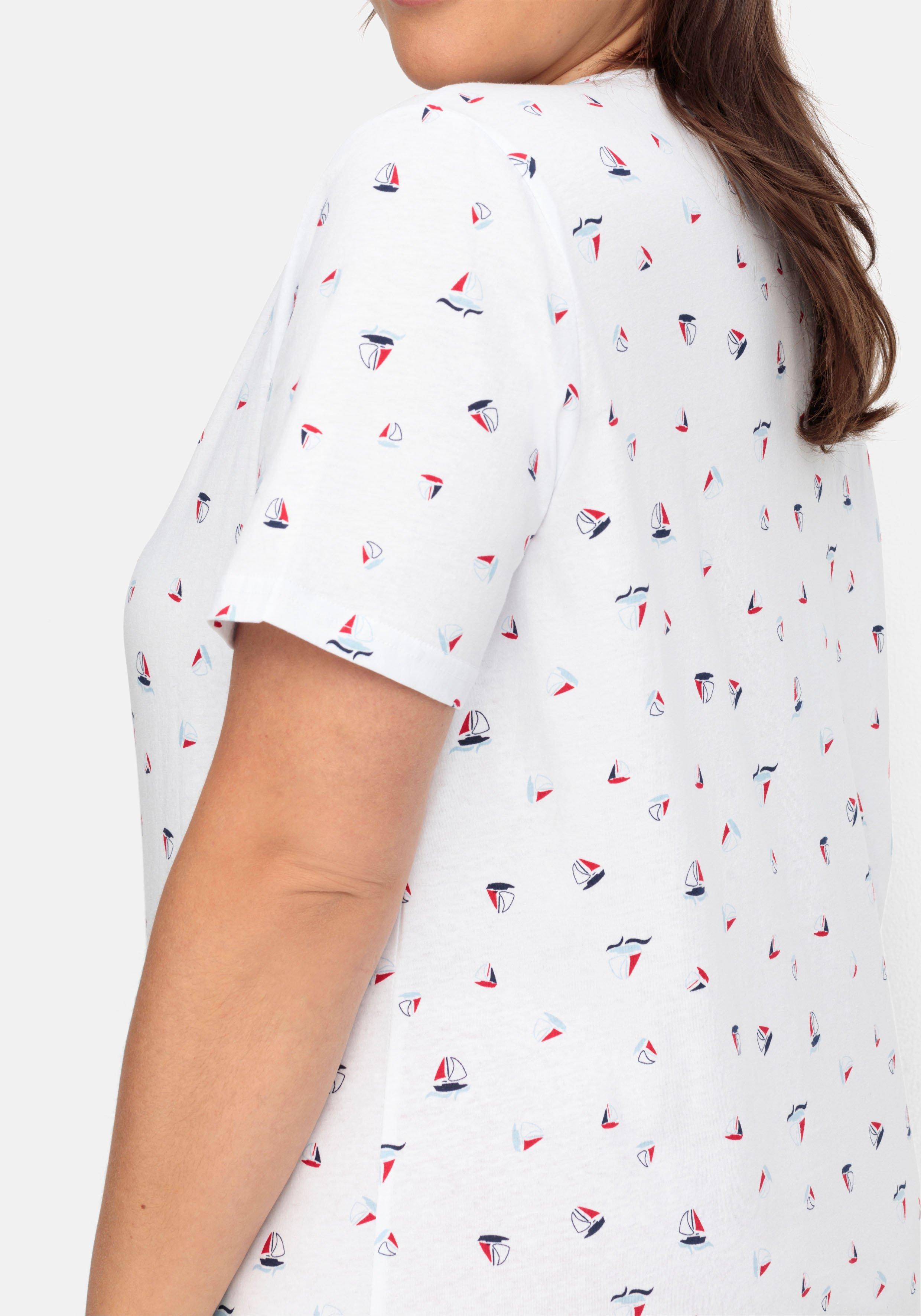 Shirt mit Minimal-Alloverprint