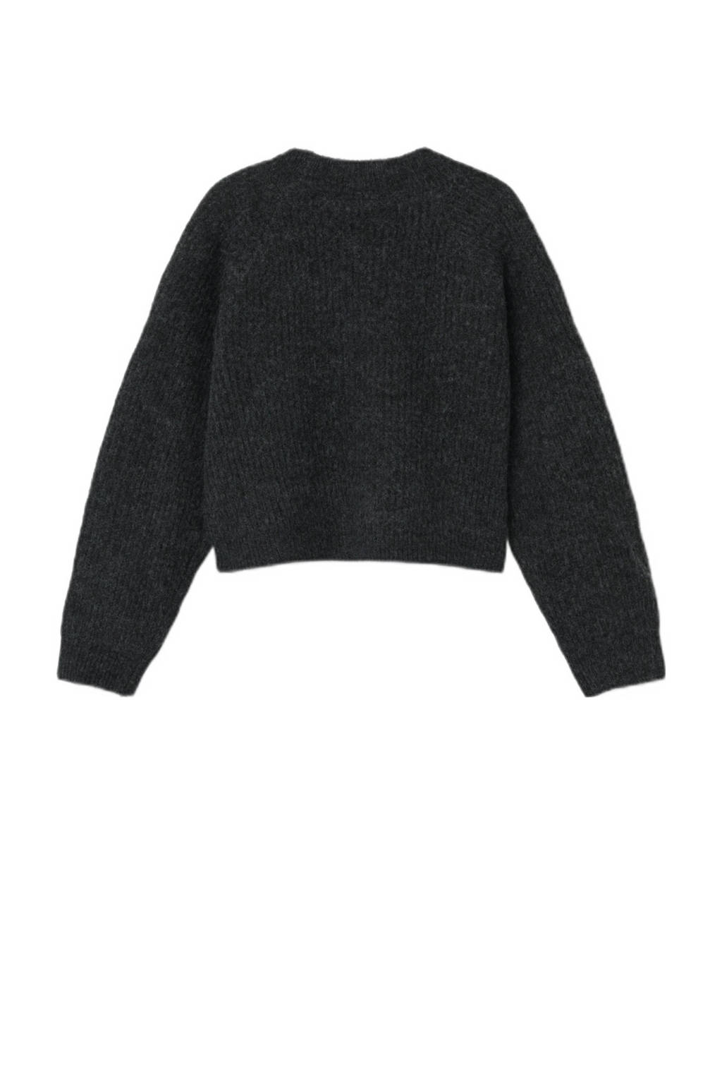 NAME IT gemêleerd vest NKFHOLLY donkergrijs