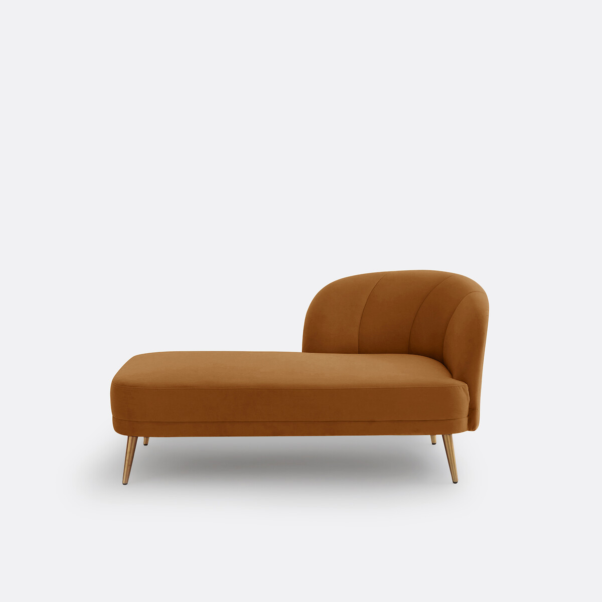 LA REDOUTE INTERIEURS<br>Cadeira longa em fluweel, links, Leone