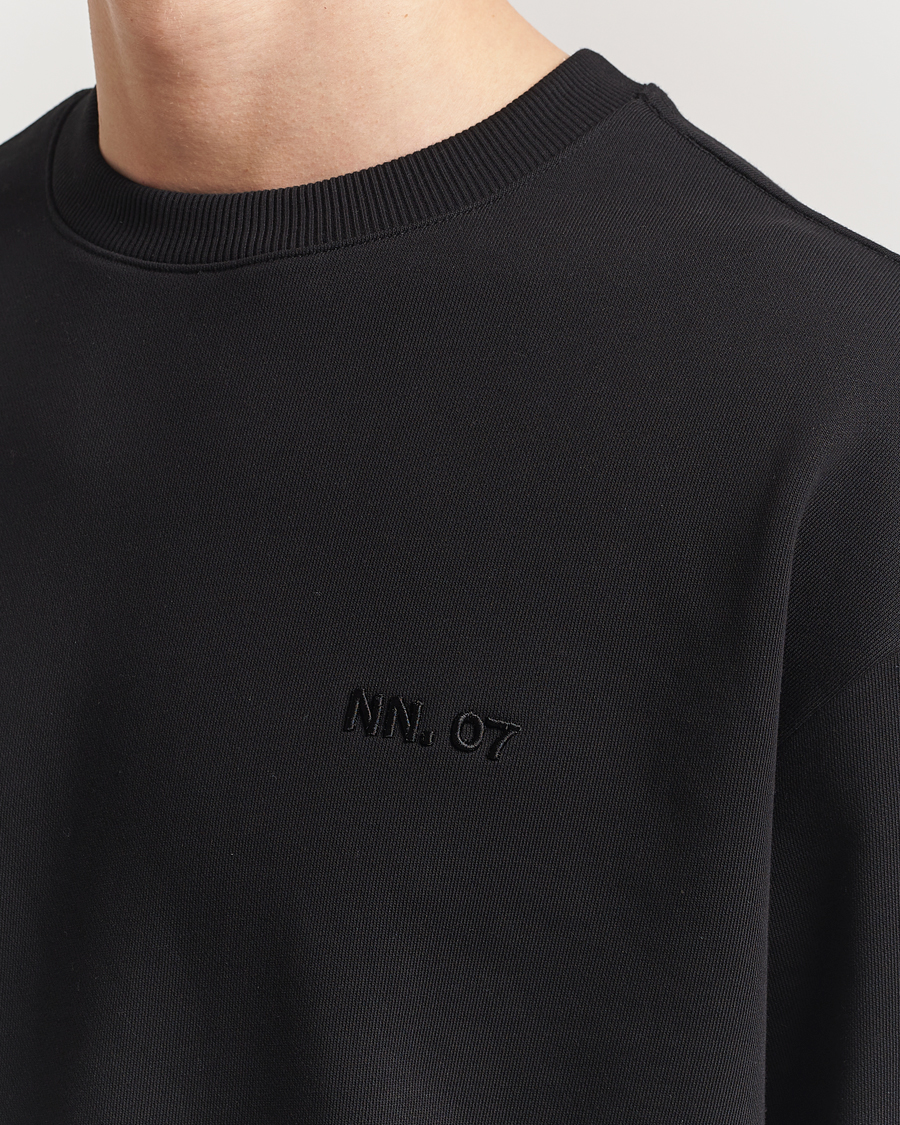 NN07 David Crew Neck Sweatshirt Black