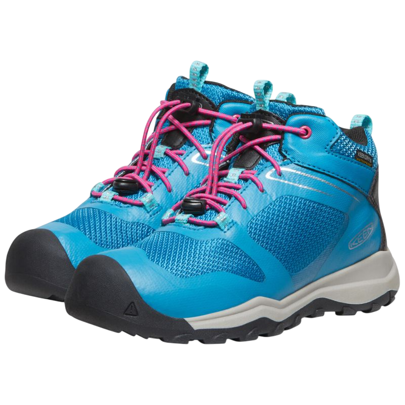 Wanderschuhe Mid WP fjord blue/fuchsia purple