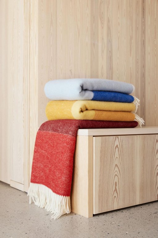 Northern Echo Throw plaid 170x130 geel