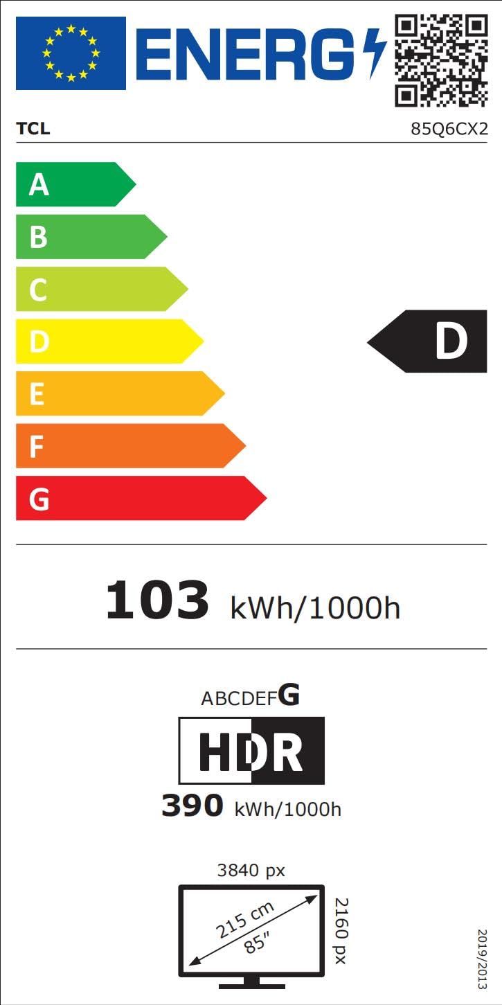 TCL 98Q6C QD-Mini LED TV, 4K HDR Premium 1000nits, Smart TV alimenté par Google (Dolby Vision IQ et Atmos, Panneau HVA Mat, système Audio Onkyo 2.1, M
