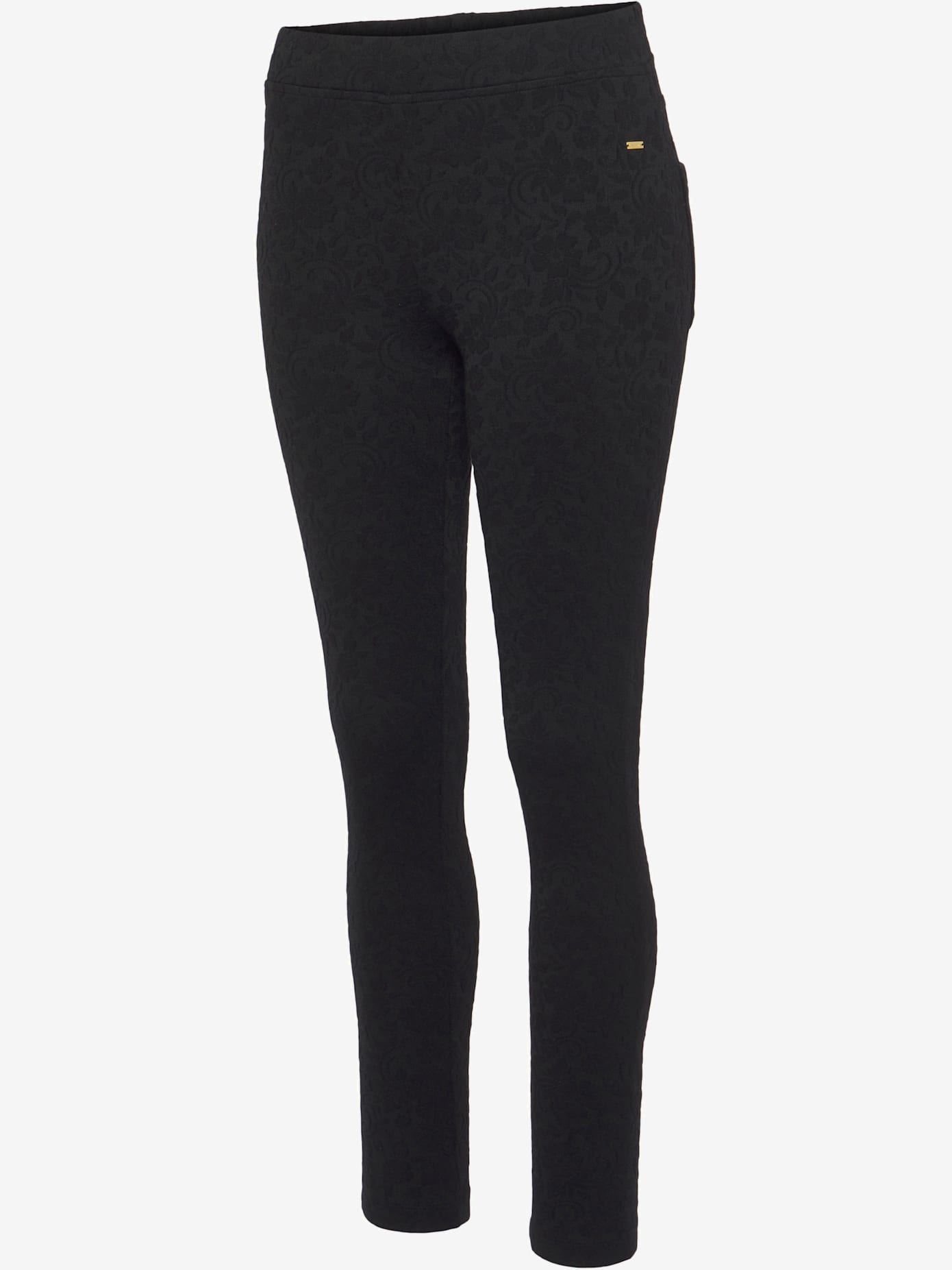 Legging caleçon avec motif floral ton sur ton