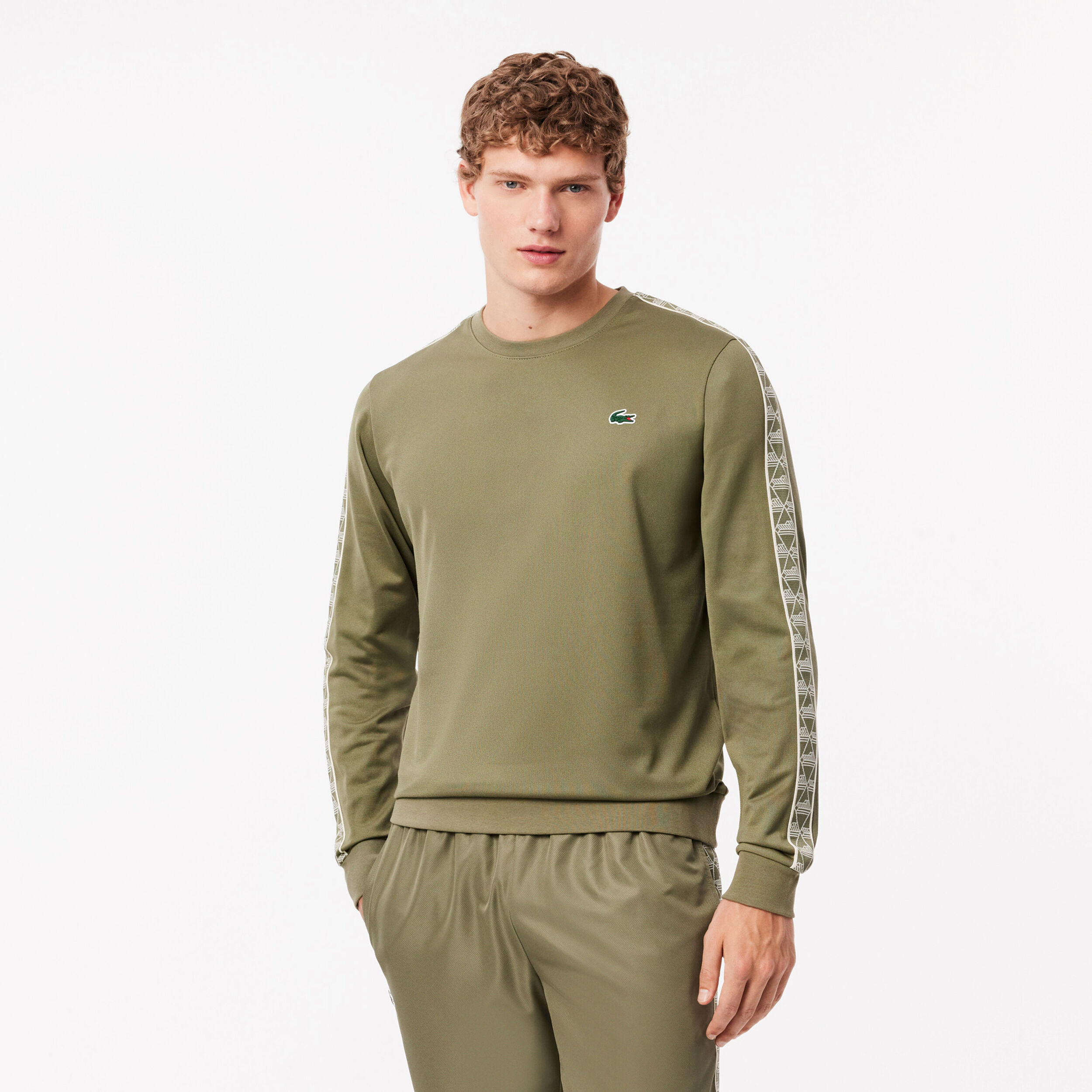 Lacoste Technical Capsule Sweat-shirt Hommes - Kaki