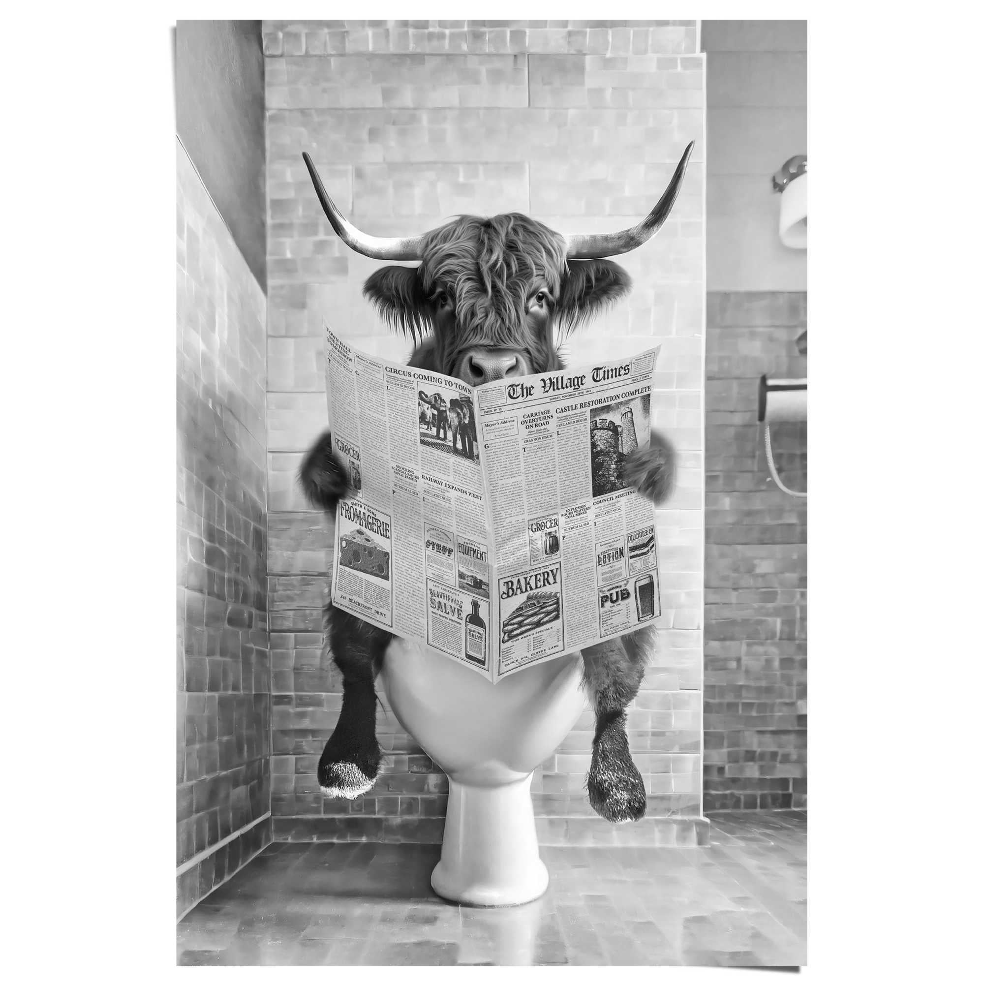 Reinders! Poster »Highlander Toilet«