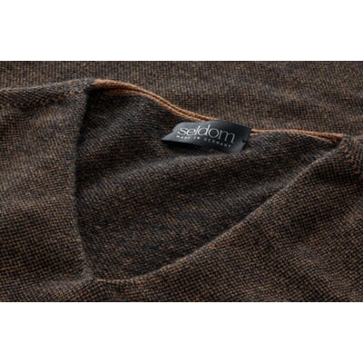 Herrenpullover Merinowolle, Braun