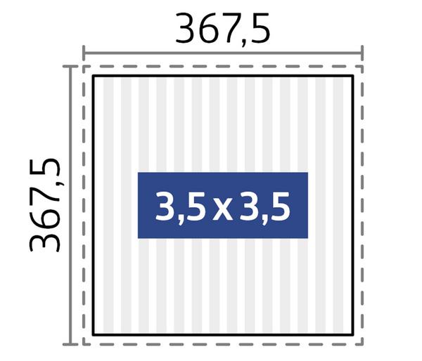Biohort Pergola 3,5 x 3,5 einfarbig, ca.