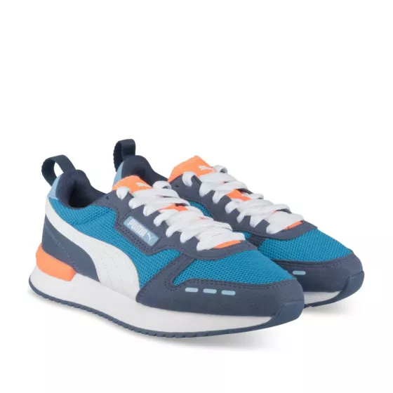 Baskets BLEU ORANGE PUMA R78 V JR
