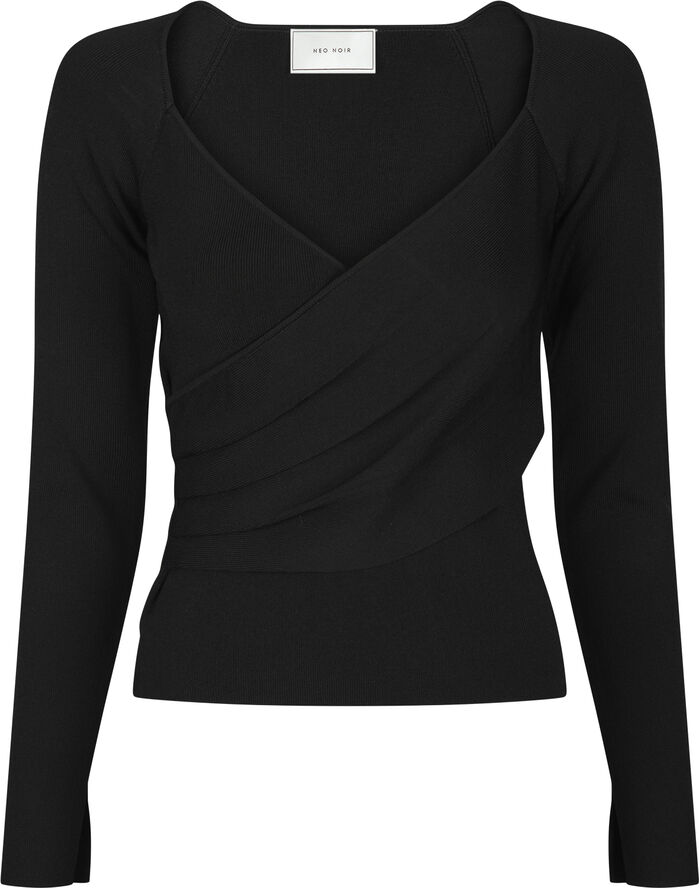 Neo Noir Elaina Knit blouse Black