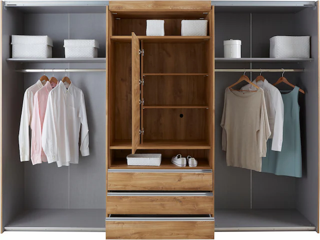 Wimex Schwebetürenschrank »Magic by fresh to go« tolles EXTRA: mit drehbarem TV-Element, mittig mit Schubladen