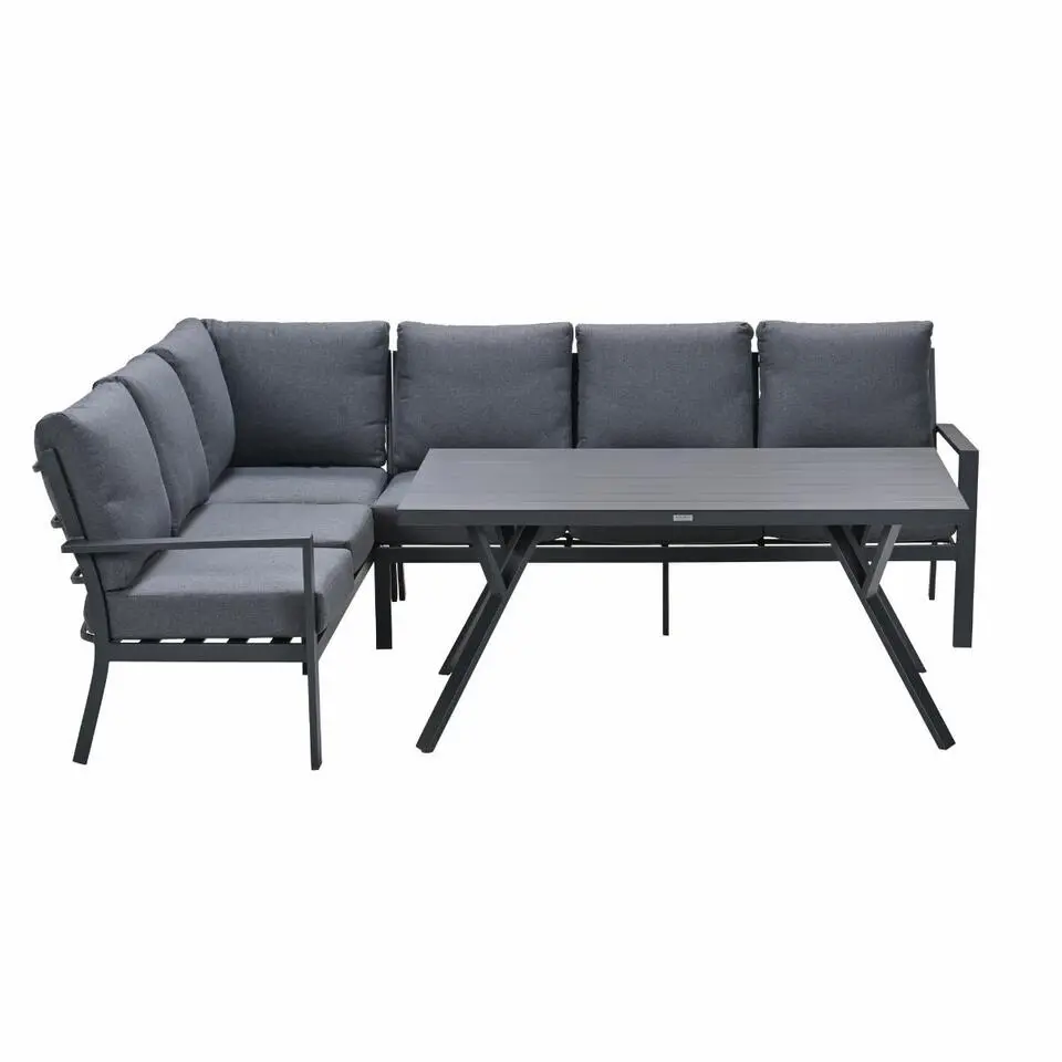 Garden Impressions Senja lounge dining set 3-delig links - mystic grey