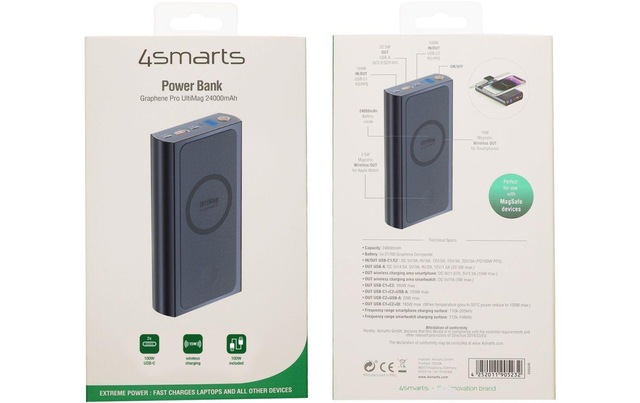 4smarts Powerbank »Graphene Pro UltiMag« 24.000 mAh