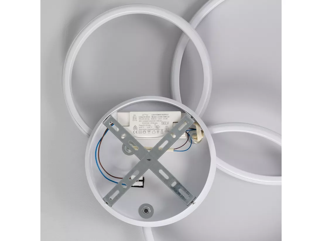 Plafonnier LED 31W Métal Big Eklips Berno 3000K Blanc chaud