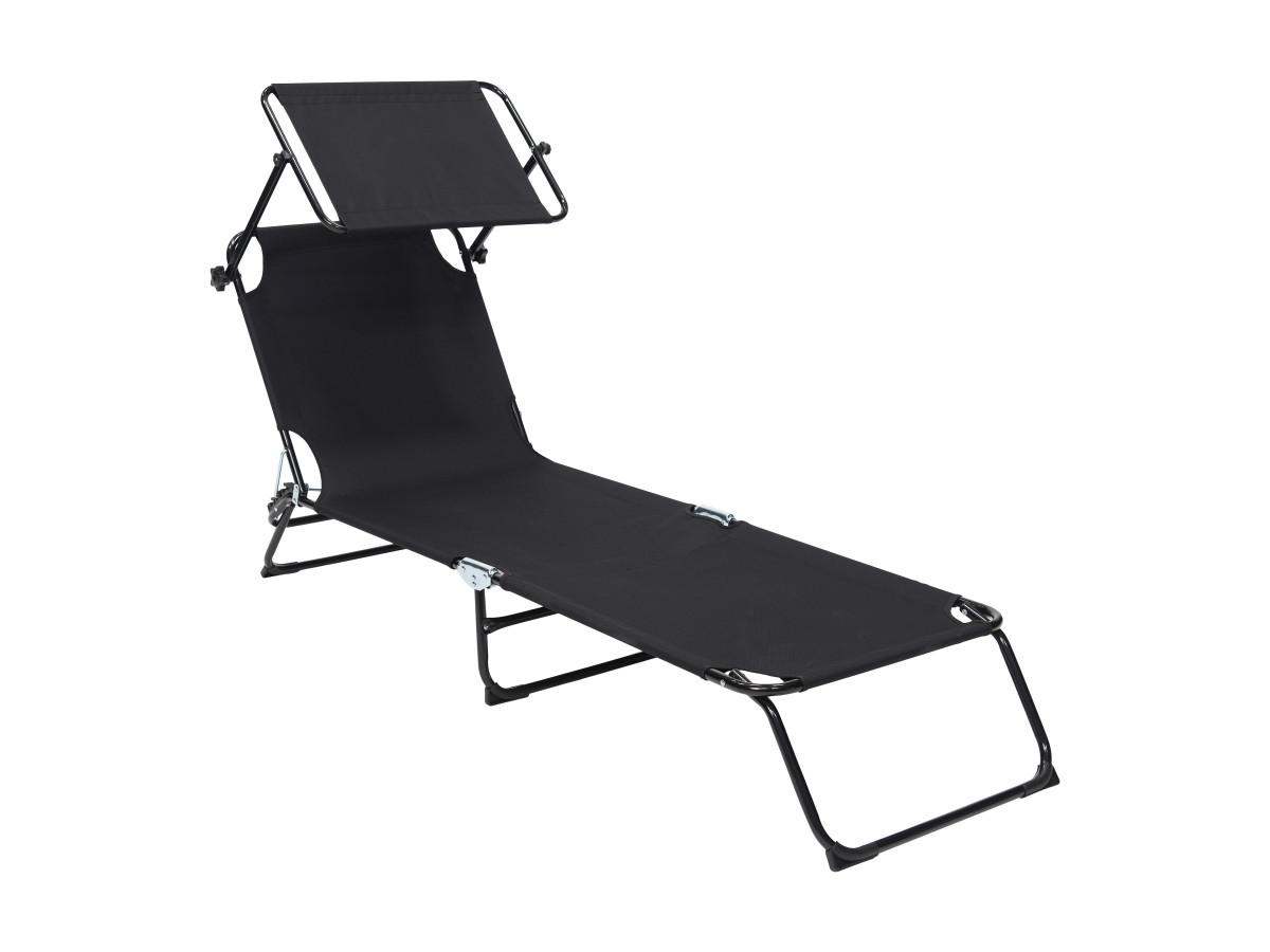 Infinity goods set van 2 opvouwbare ligbedden - Black
