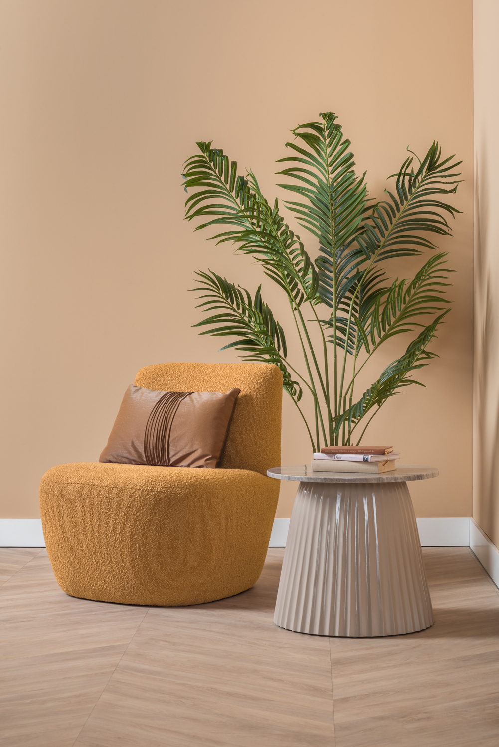 Chair Ada bouclé off white