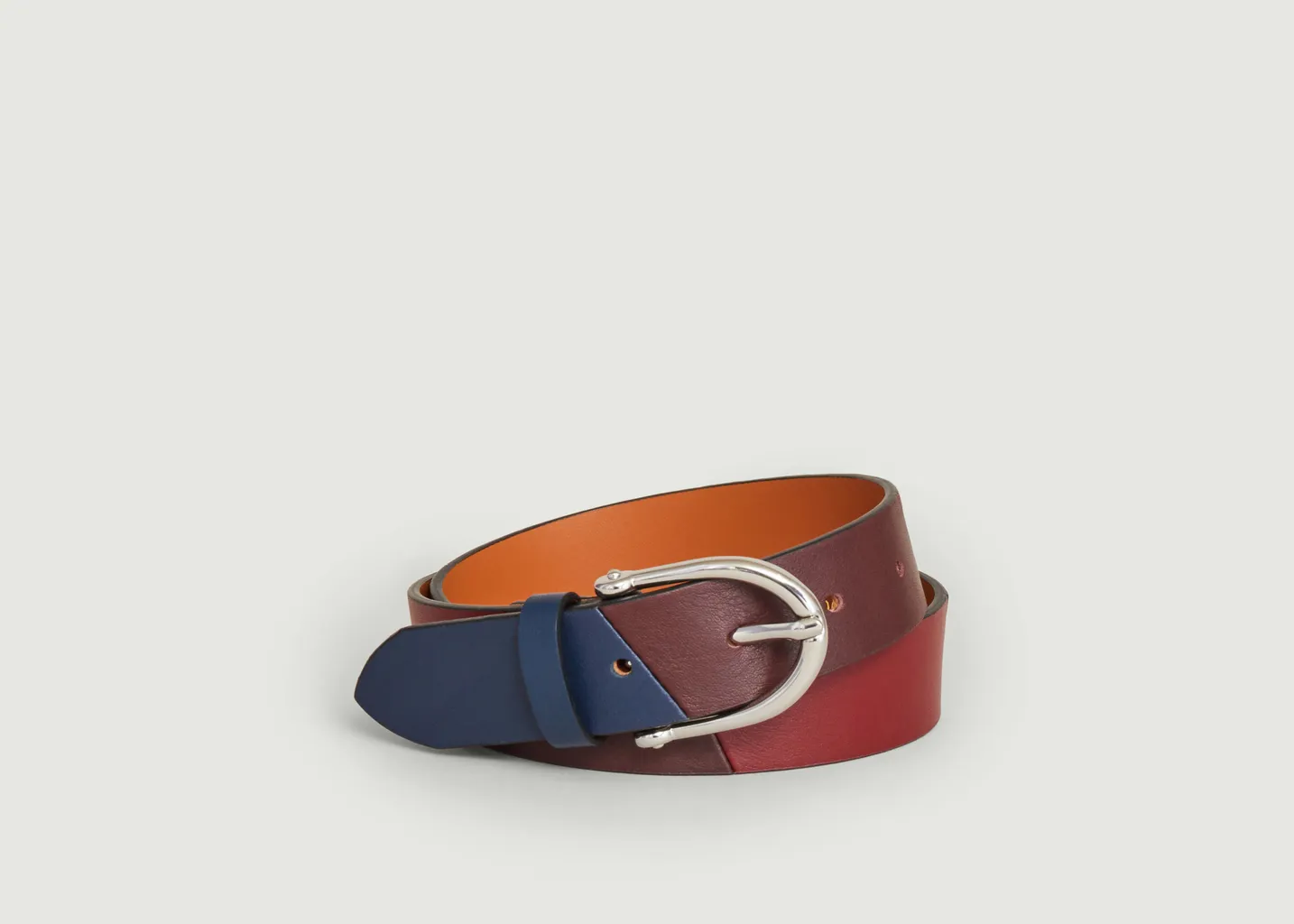 Ceinture en cuir recyclé découpé L'Exception Paris