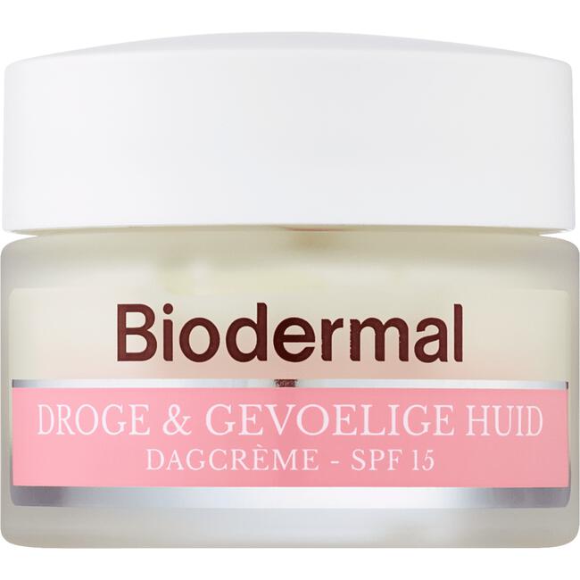 Biodermal Dagcrème Droge & Gevoelige Huid SPF 15 50 ML