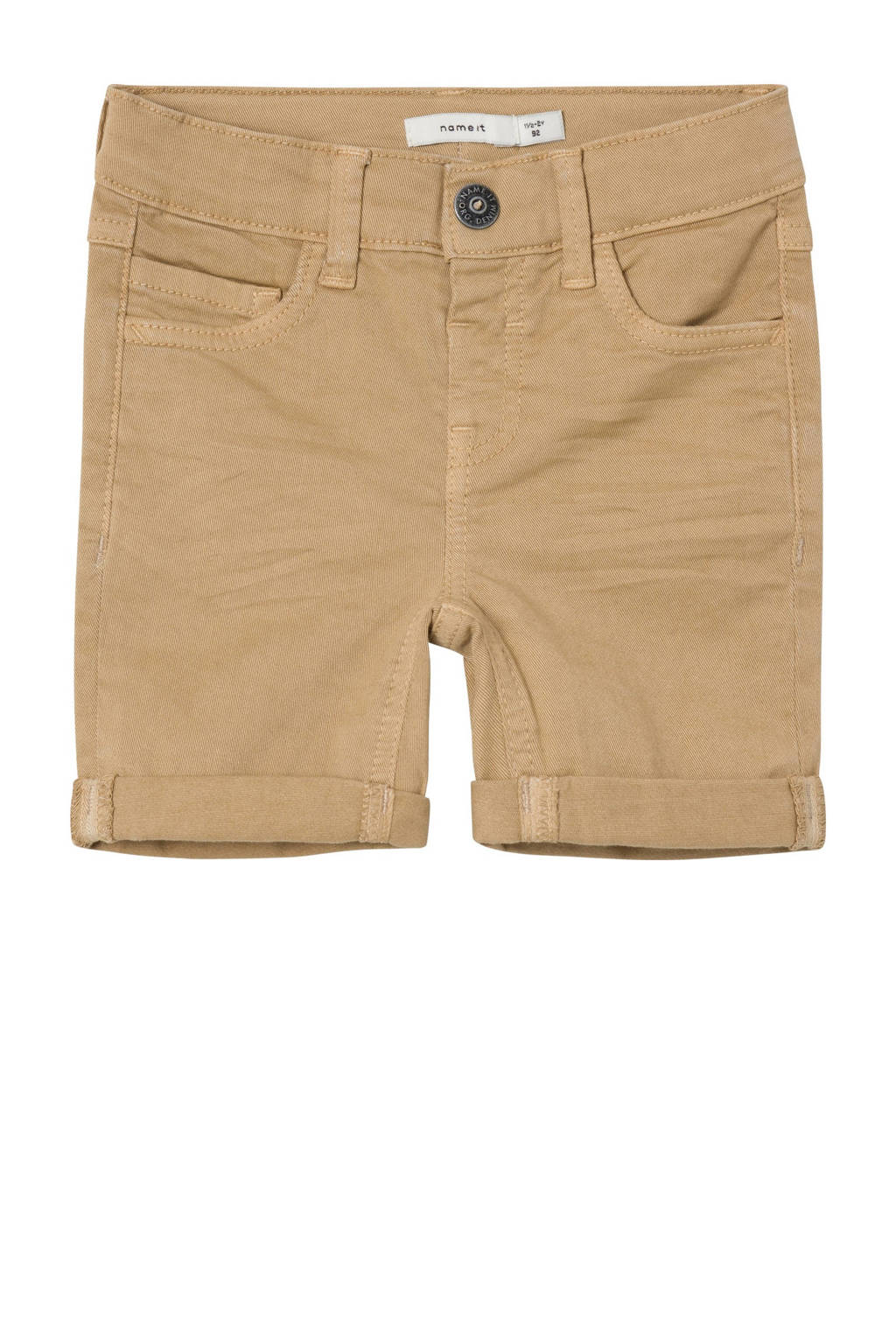 NAME IT regular fit casual short NMMSILAS zand