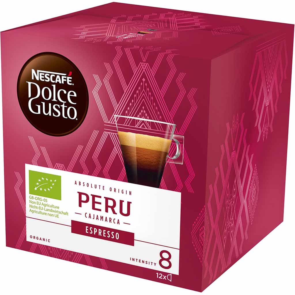 Dolce Gusto Bio Espresso Peru Kaffeekapseln 12 Tassen 84g MHD:31.8.25