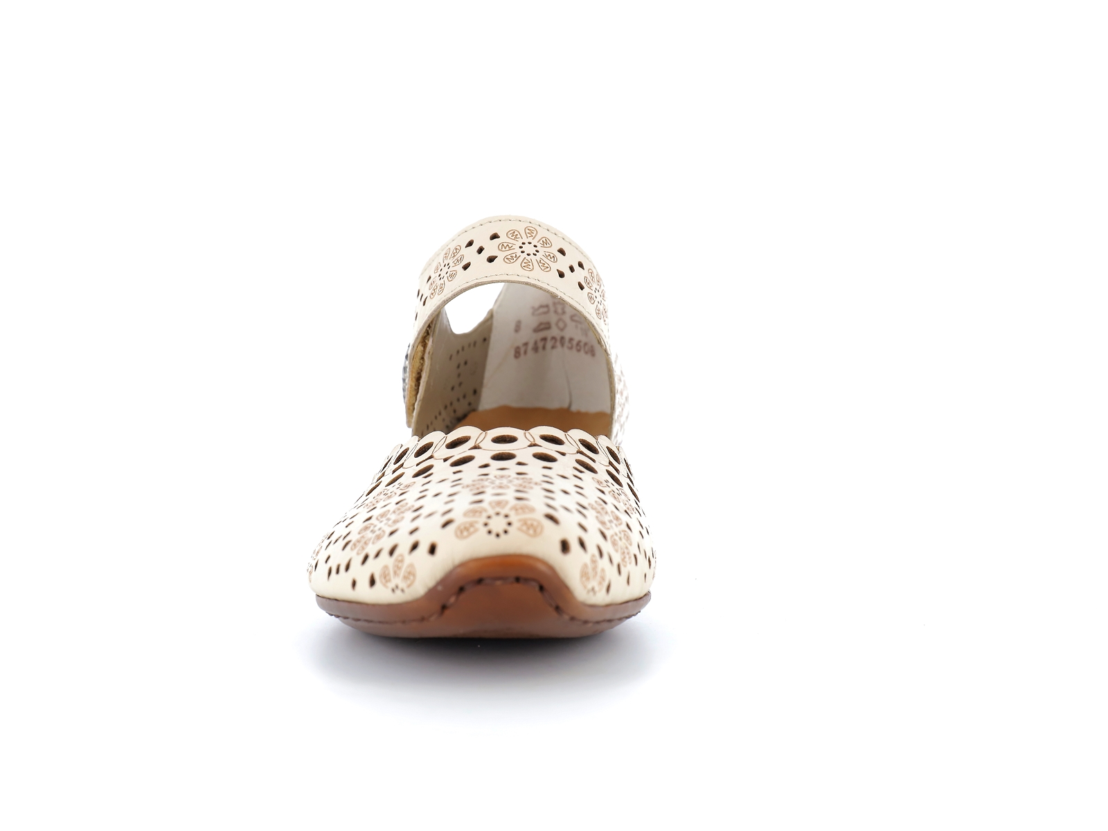 Rieker-43753 Synthétique Creme