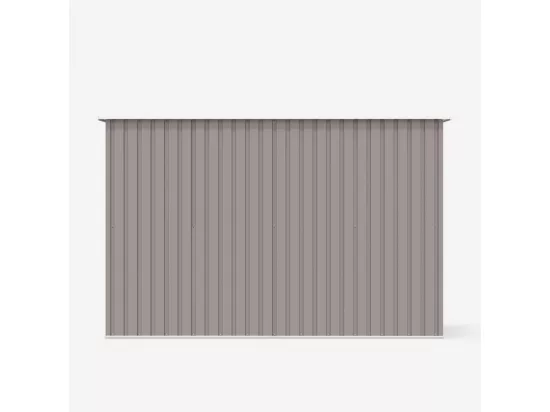 Abri de jardin en tôle galvanisée grise 261x181x176cm SteelGreyBox