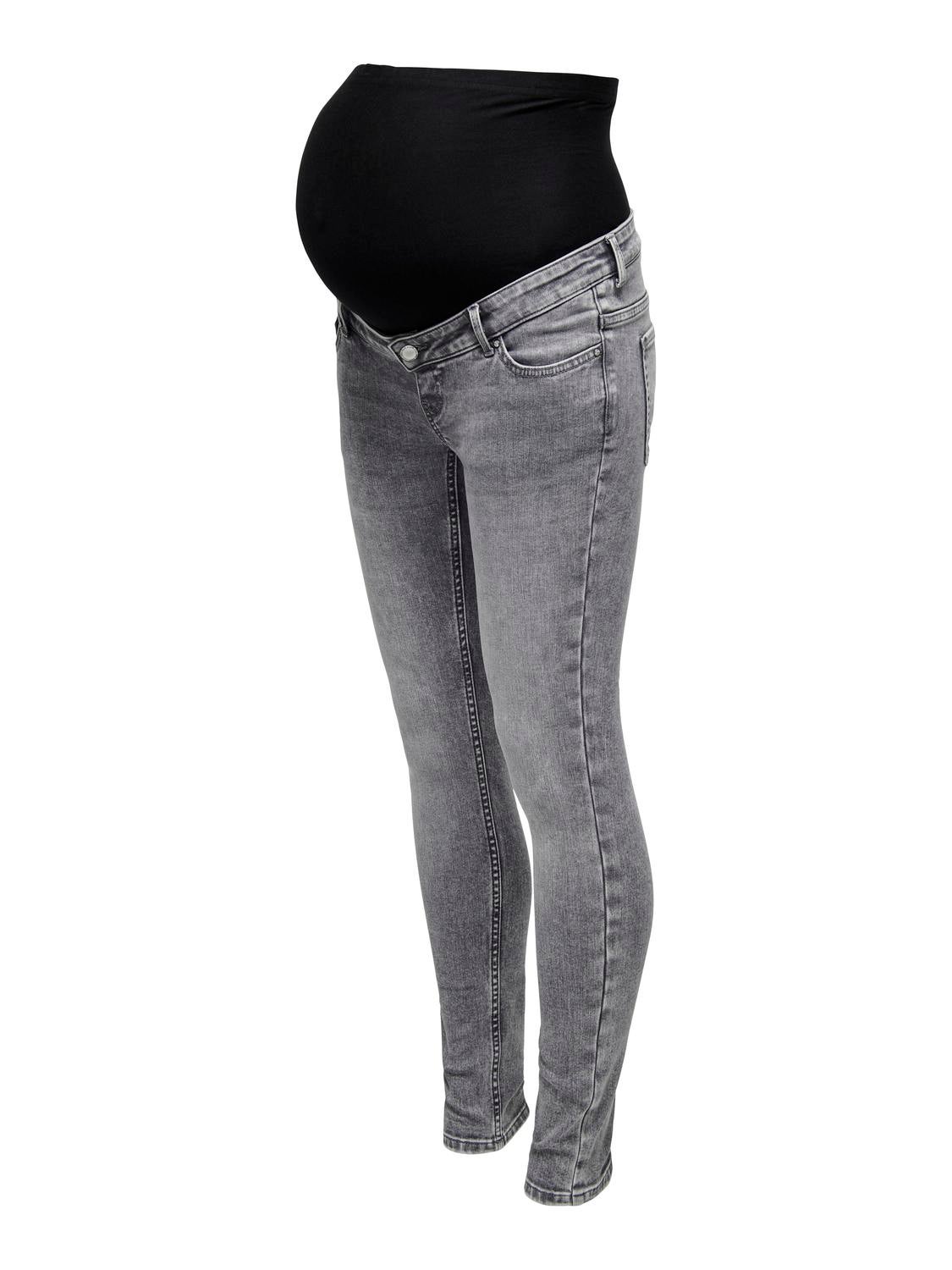 OLMBELLY Skinny Fit Jeans Light Grey Denim