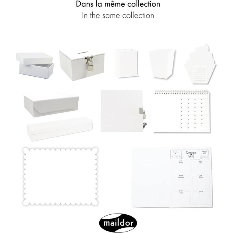 Plumier a decorer - Blanc