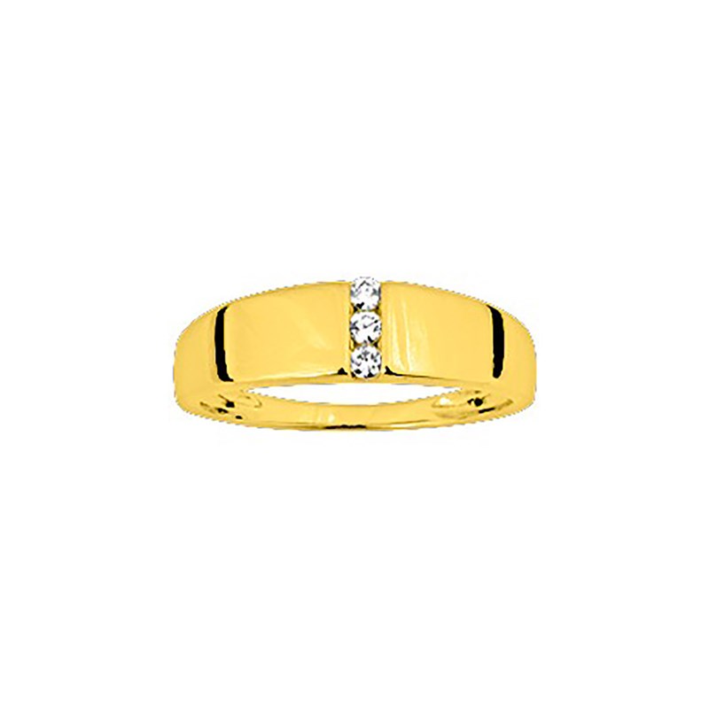 Bague Femme - Oxyde de zirconium - Or 18 Carats
