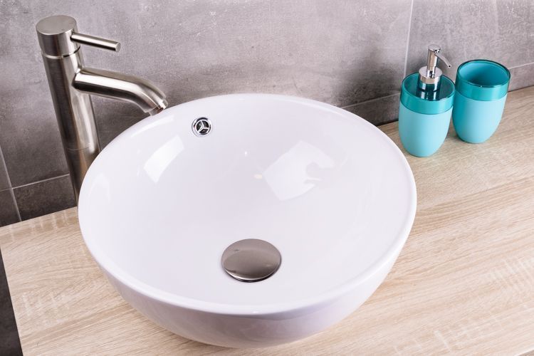 Saniclear Rema waskom set incl. hoge kraan RVS