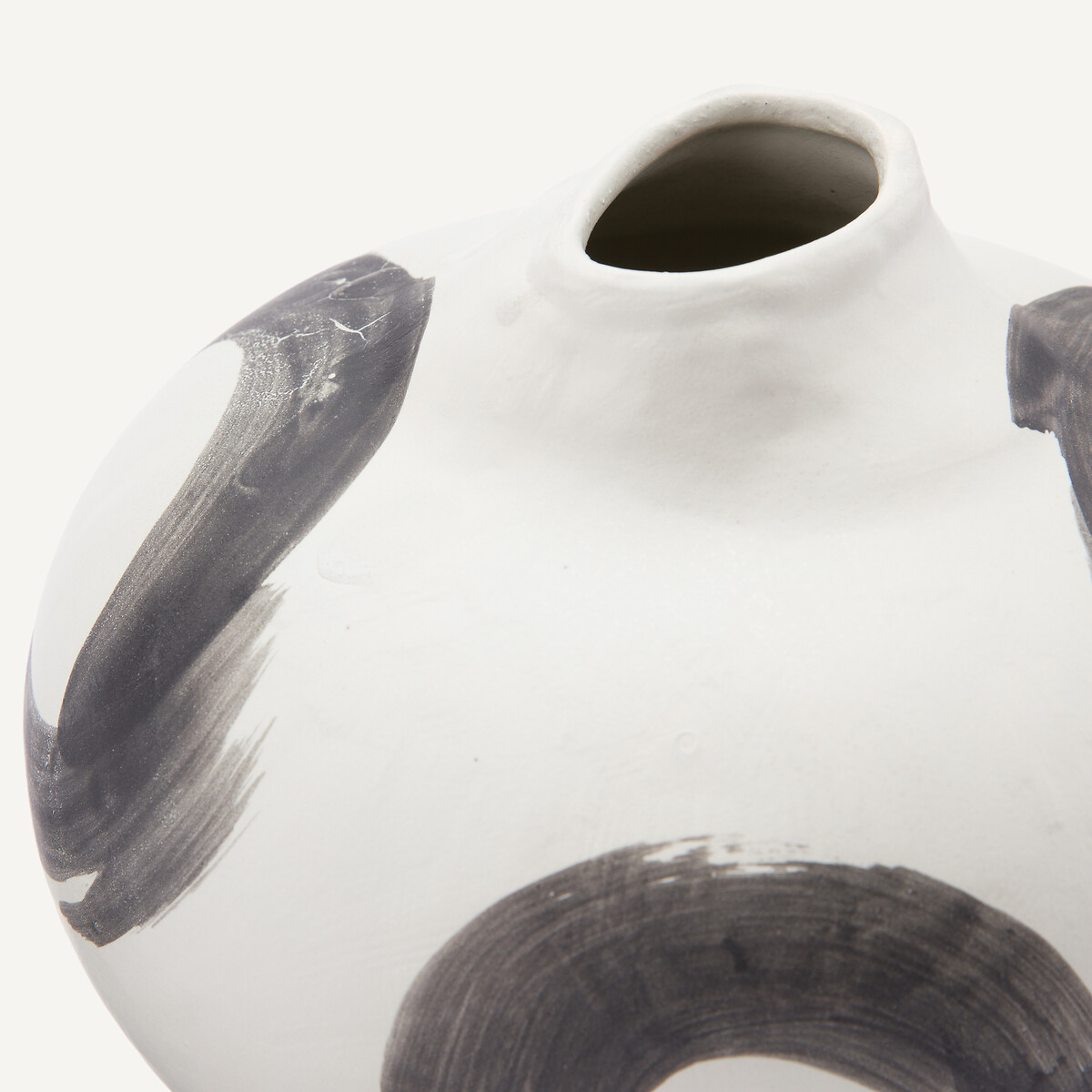 OTTO STUDIO PARA AM.PM<br>Vaso de cerâmica fosca, 19,5 cm de altura, acabamento escovado