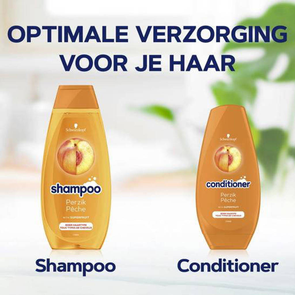 Perzik shampoo - 5 x 400 ml - voordeelverpakking