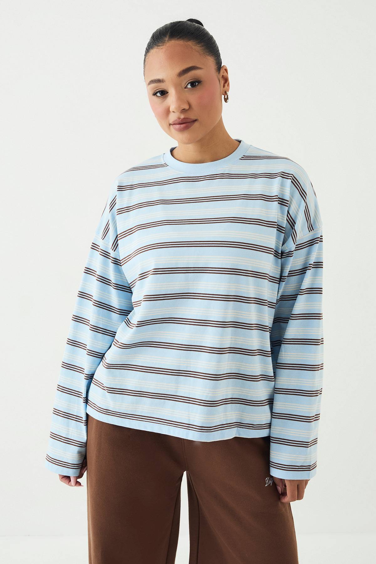 T-shirt Oversize À Rayures Dsgn Studio