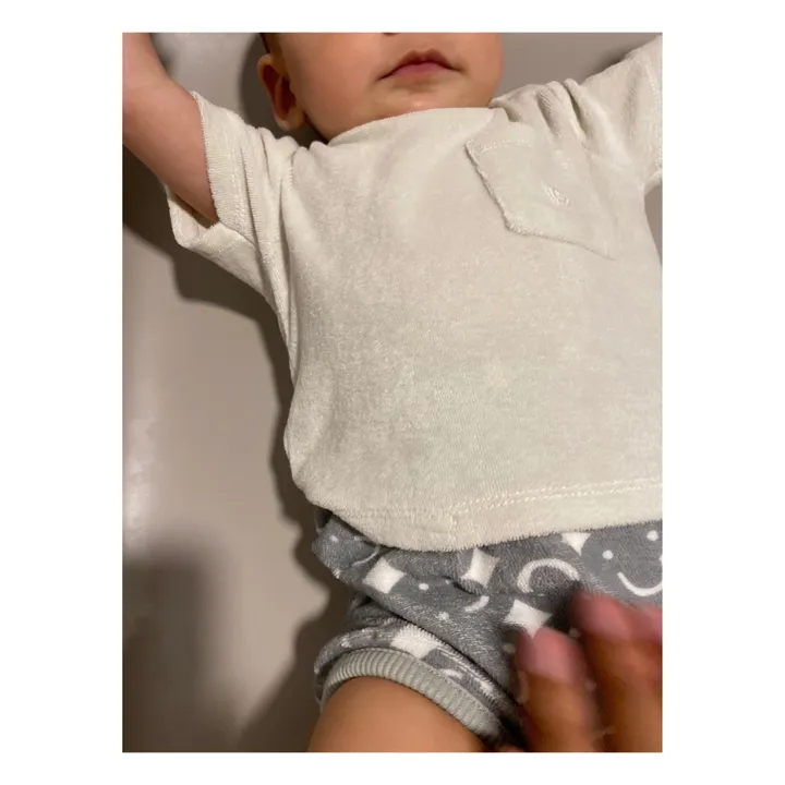 GOLD, Olalala T-shirt Skye Eponge Coton Bio | Gris clair