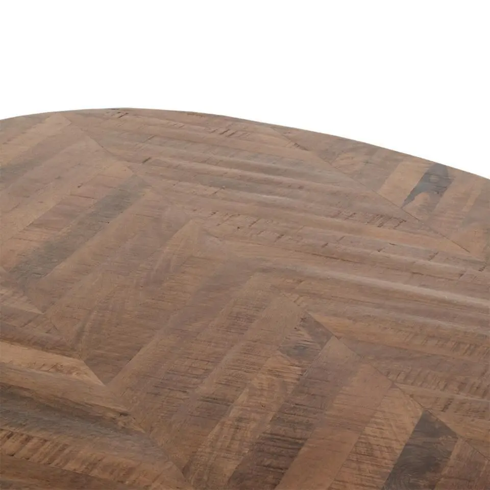 Eettafel Ovaal - Visgraat - Hout - 240x100x78cm - Max