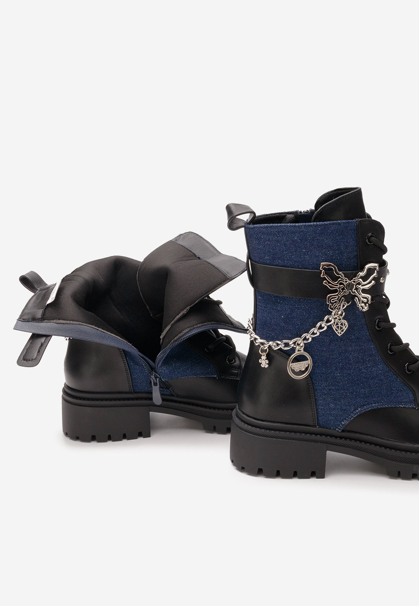 Bottines à lacets femme denim Hilary