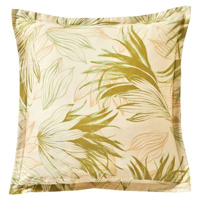 Linge de lit satin motif tropical