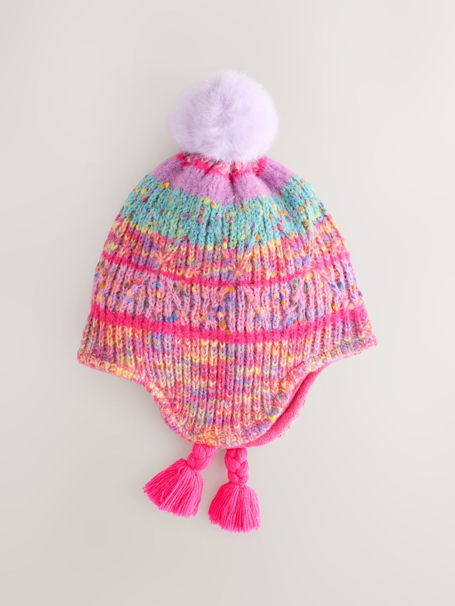 Roze en blauw - Pilotenmuts (3mnd -13jr)