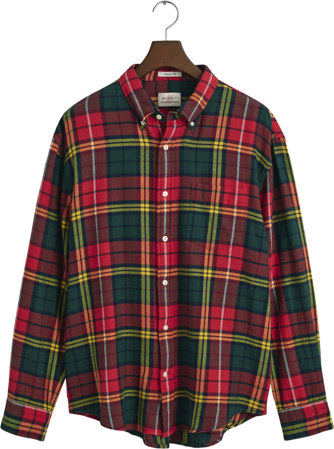 Gant REL TWILL TARTAN SHIRT Bright red