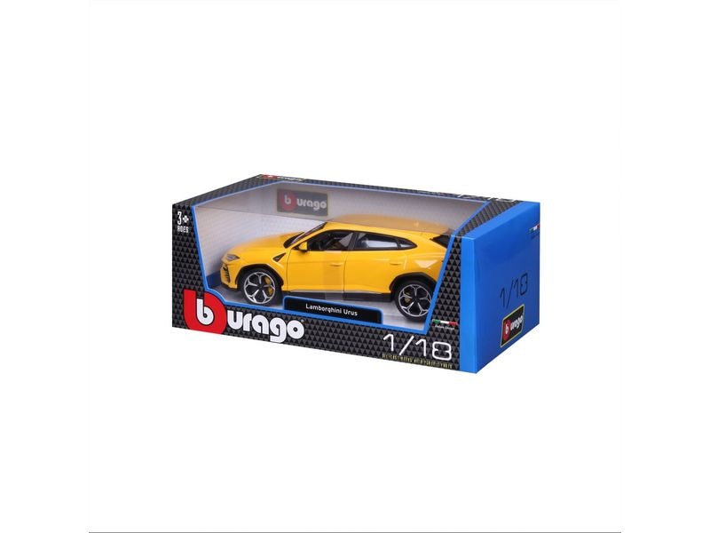 BBurago Lamborghini Urus Gelb 1:18 Sammlermodell im Massstab 1:18