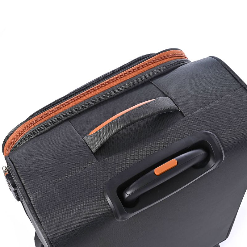 Lot de 3 valises souples 345 Extensibles 55, 67 et 79 cm Gris foncé