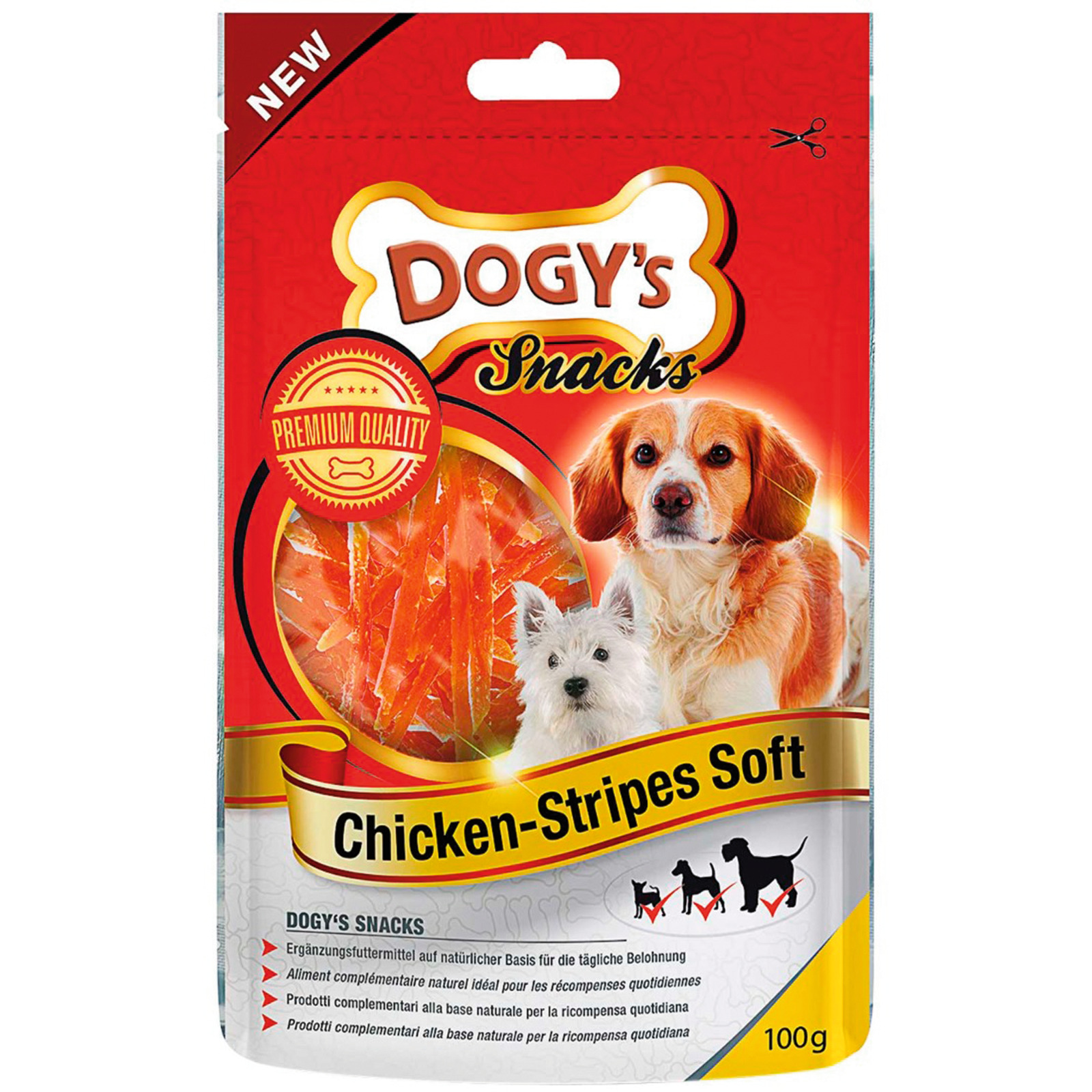 Dogy's Chicken Stripes-Soft 8x100g