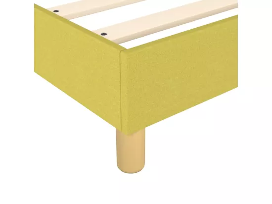 Sommier tapissier Vert 200x200 cm Tissu