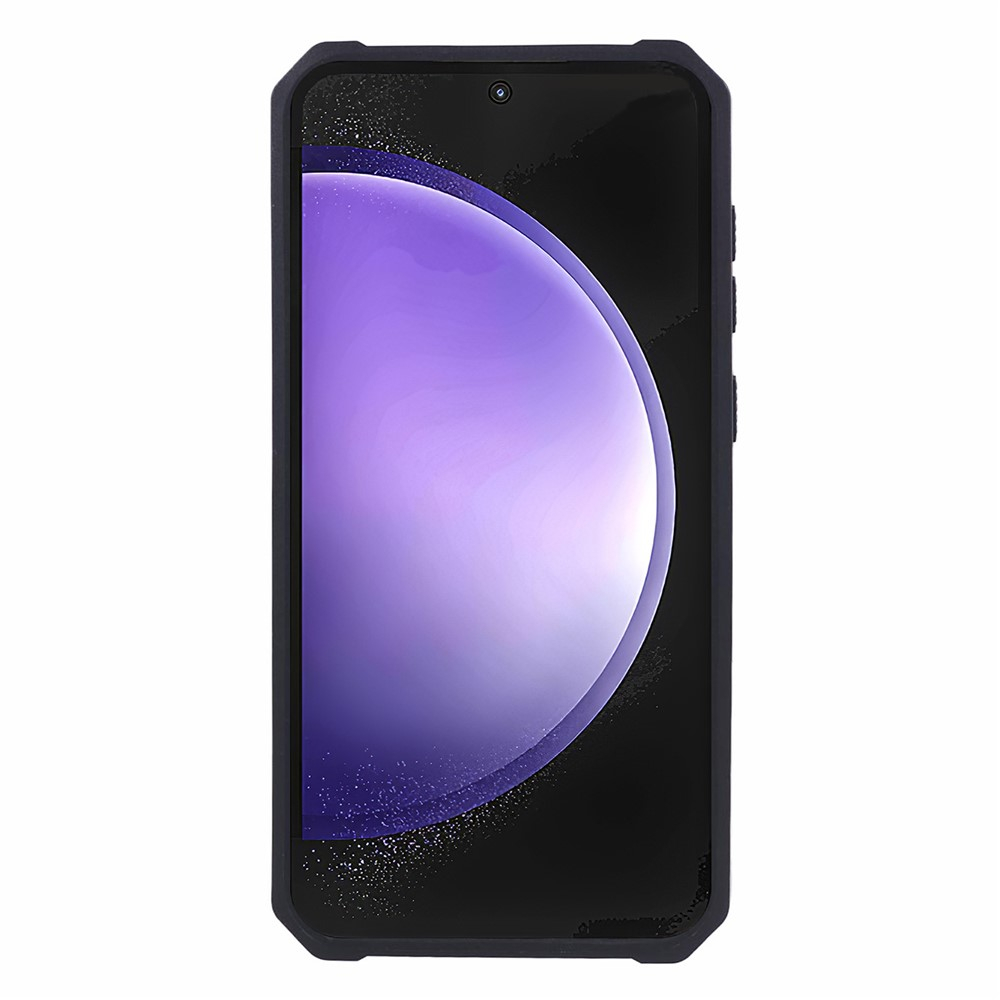 Samsung Galaxy S25 FE Hybrid Outdoor Hardcase Hülle mit Cam-Slider   Magnetischer Kickstand - Schwarz