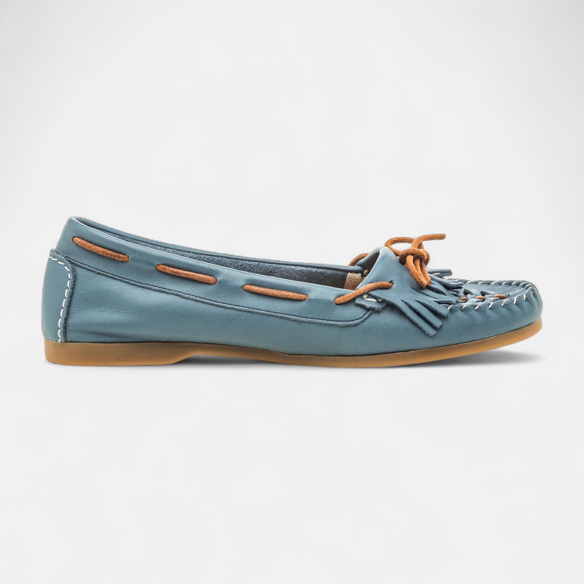 Mocassins Femme en cuir jeans
