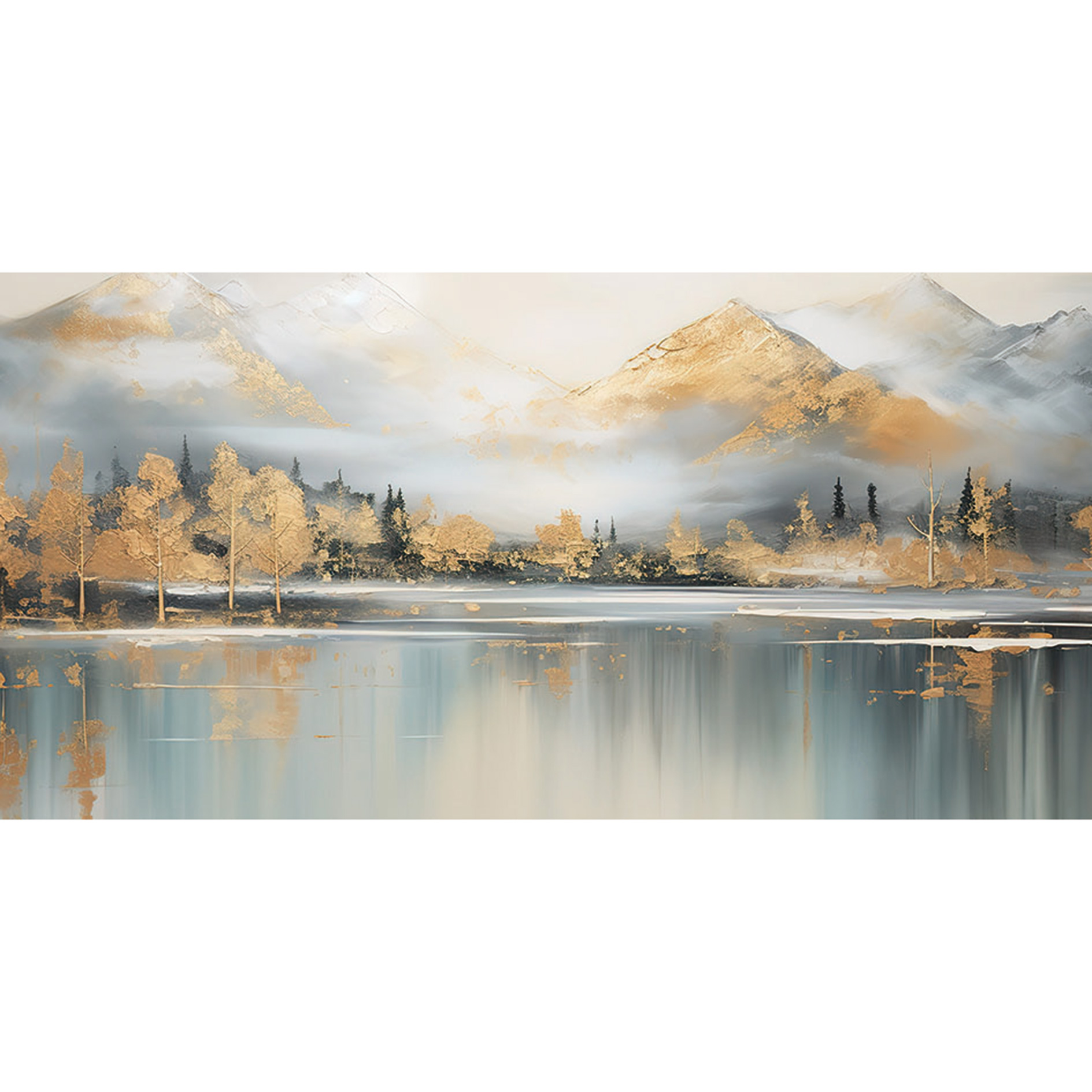 Keilrahmenbild SEEBLICK - 100x50 cm