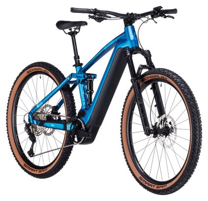 VTT Électrique Tout-Suspendu Cube Stereo Hybrid 120 SLX 750 Shimano Deore XT 12V 750 Wh 29'' Bleu Electric 2024